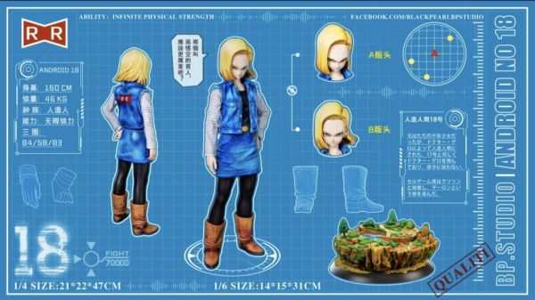 【售罄展示追加請私訊客服@toystationtw】七龍珠《人造人篇》第二彈 人造人18號 X BP.Studio 黑珍珠工作室 玩驛丨Toy station, GK雕像預購, GK雕像代購, GK雕像現貨, GK雕像修復, 咒術, 咒術迴戰, SCC玩具屋, 玩具給庫, NBA, 瘋公仔, 訂製雕像,模型,伯公仔,gk,玩驛,火影,夜風本舖,海賊,死神,航海王,獵人,阿拉蕾,七大罪,七龍珠,寶可夢,神奇寶貝,哥吉拉,宮崎駿,迪士尼,灌籃高手,鬼滅之刃,一拳超人,蠟筆小新,咒術,鏈鋸人,進擊的巨人,乙骨,我英