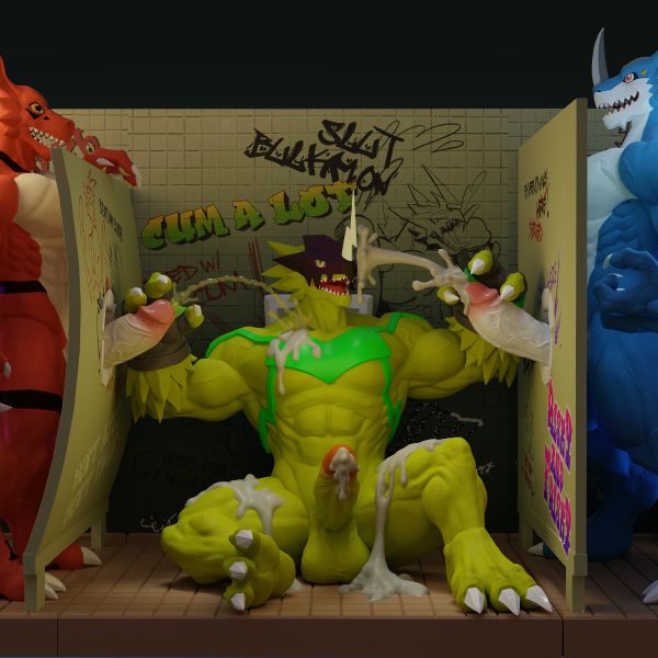 【售罄展示追加請私訊客服@toystationtw】數碼寶貝 廁所系列 增肌獸 X 柴丼設計 玩驛丨Toy station, GK雕像預購, GK雕像代購, GK雕像現貨, GK雕像修復, 咒術, 咒術迴戰, SCC玩具屋, 玩具給庫, 凱多, 尼卡, 訂製雕像,模型,伯公仔,gk,玩驛,火影,夜風本舖,海賊,死神,航海王,獵人,終結谷,七大罪,七龍珠,寶可夢,火影,哥吉拉,宮崎駿,迪士尼,灌籃高手,凱多,鳴人,蠟筆小新,殺生丸,鏈鋸人,進擊的巨人,乙骨,我英