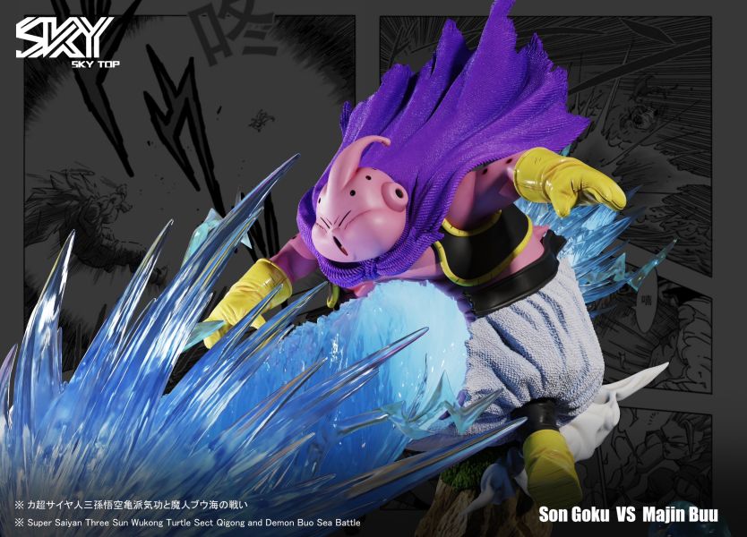 【售罄展示追加請私訊客服@toystationtw】七龍珠 名場面第八彈 超三悟空 vs 魔人普烏  X Sky Top 動漫,模型,玩具,gk,玩驛,火影,手辦,海賊,死神,航海王,獵人,阿拉蕾,七大罪,七龍珠,寶可夢,神奇寶貝,哥吉拉,宮崎駿,迪士尼,灌籃高手,鬼滅之日刃,一拳超人,蠟筆小新,咒術,鏈鋸人,進擊的巨人,妖精尾巴,我的英雄學院,我英,鋼鍊,鋼之煉金術師,新世紀福音戰士,EVA,間諜家家酒,Re0,漫威,dc,集美#hex#tsume#prime1#queen#tes#xm#野獸國#壽屋#數碼寶貝
