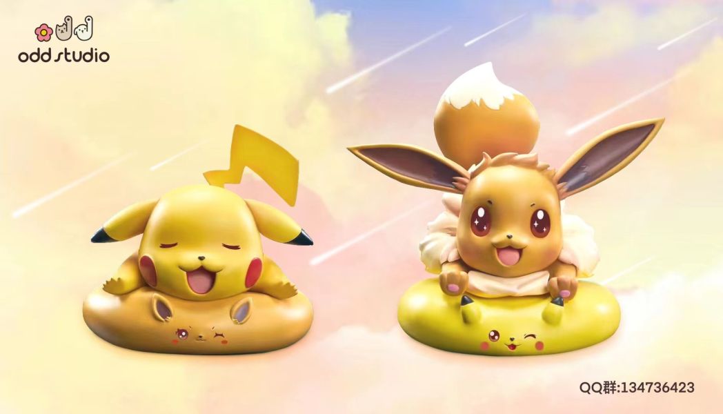 【售罄展示追加請私訊客服@toystationtw】寶可夢 003墊子系列—伊布，004墊子系列—皮卡丘 X odd工作室 動漫,模型,玩具,gk,玩驛,火影,手辦,海賊,死神,航海王,獵人,阿拉蕾,七大罪,七龍珠,寶可夢,神奇寶貝,哥吉拉,宮崎駿,迪士尼,灌籃高手,鬼滅之日刃,一拳超人,蠟筆小新,咒術,鏈鋸人,進擊的巨人,妖精尾巴,我的英雄學院,我英,鋼鍊,鋼之煉金術師,新世紀福音戰士,EVA,間諜家家酒,Re0,漫威,dc,集美#hex#tsume#prime1#queen#tes#xm#野獸國#壽屋#數碼寶貝