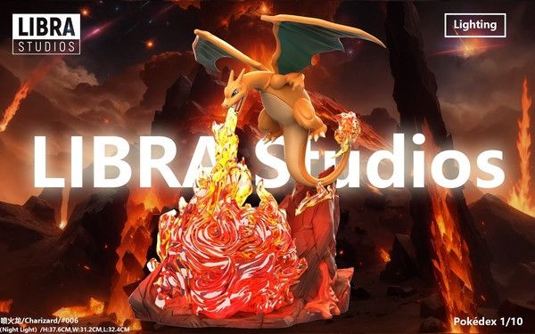 【售罄展示追加請私訊客服@toystationtw】寶可夢 夜燈系列 噴火龍 噴射火焰 X LIBRA 玩驛丨Toy station, GK雕像預購, GK雕像代購, GK雕像現貨, GK雕像修復, 咒術, 咒術迴戰, SCC玩具屋, 玩具給庫, 希模型, 瘋公仔, 訂製雕像,模型,伯公仔,gk,玩驛,火影,夜風本舖,海賊,死神,航海王,獵人,阿拉蕾,七大罪,七龍珠,寶可夢,神奇寶貝,哥吉拉,宮崎駿,迪士尼,灌籃高手,鬼滅之刃,一拳超人,蠟筆小新,咒術,鏈鋸人,進擊的巨人,乙骨,我英,尼卡