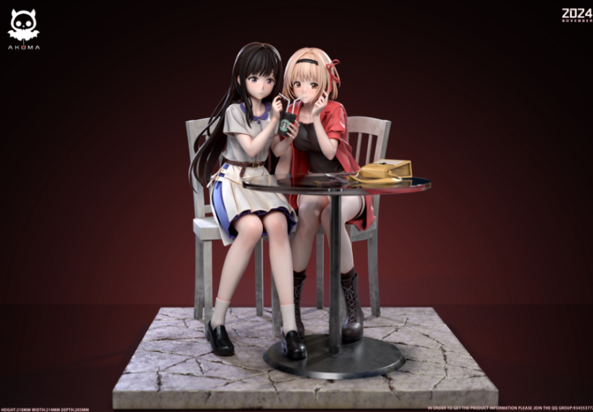 【預購】Lycoris Recoil莉可麗絲 千束和瀧奈的快樂假期 X Akuma-Studio 玩驛丨Toy station, GK雕像預購, GK雕像代購, GK雕像現貨, GK雕像修復, 咒術, 咒術迴戰, SCC玩具屋, 玩具給庫, NBA, 瘋公仔, 訂製雕像,模型,伯公仔,gk,玩驛,火影,夜風本舖,海賊,死神,航海王,獵人,阿拉蕾,七大罪,七龍珠,寶可夢,神奇寶貝,哥吉拉,宮崎駿,迪士尼,灌籃高手,鬼滅之刃,一拳超人,蠟筆小新,咒術,鏈鋸人,進擊的巨人,乙骨,我英