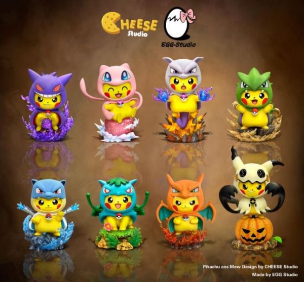 【售罄展示追加請私訊客服@toystationtw】寶可夢 皮卡丘變裝系列 夢幻變皮 X EGG&奶酪工作室 #動漫#模型#玩具#gk#玩驛#火影#手辦#海賊#死神#航海王#獵人#阿拉蕾#七大罪#七龍珠#寶可夢#神奇寶貝#哥吉拉#宮崎駿#迪士尼#灌籃高手#鬼滅之日刃#一拳超人#蠟筆小新#咒術#鏈鋸人#進擊的巨人#妖精尾巴#我的英雄學院#我英#鋼鍊#鋼之煉金術師#新世紀福音戰士#EVA#間諜家家酒#Re0#漫威#dc#集美#hex#tsume#prime1#queen#tes#xm#野獸國#壽屋#數碼寶貝
