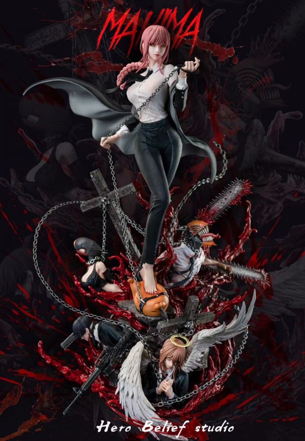 【代購】鏈鋸人 瑪奇瑪 X hero belief studio hb工作室 玩驛丨Toy station, GK雕像預購, GK雕像代購, GK雕像現貨, GK雕像修復, 咒術, 咒術迴戰, SCC玩具屋, 玩具給庫, NBA, 瘋公仔, 訂製雕像,模型,伯公仔,gk,玩驛,火影,夜風本舖,海賊,死神,航海王,獵人,阿拉蕾,七大罪,七龍珠,寶可夢,神奇寶貝,哥吉拉,宮崎駿,迪士尼,灌籃高手,鬼滅之刃,一拳超人,蠟筆小新,咒術,鏈鋸人,進擊的巨人,乙骨,我英