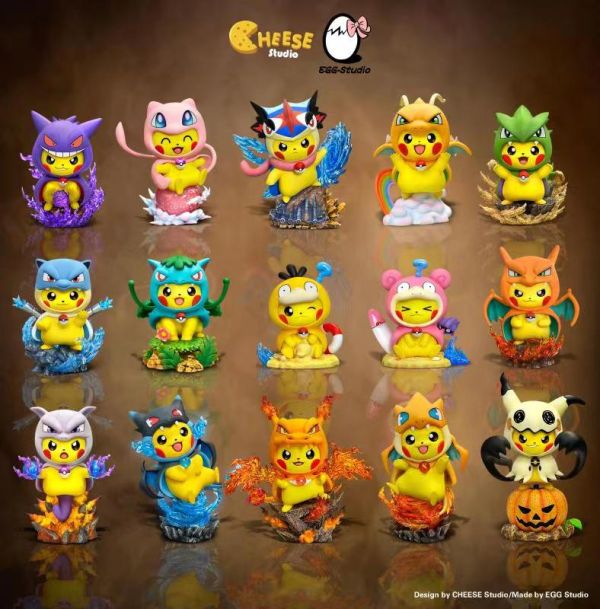 【售罄展示追加請私訊客服@toystationtw】寶可夢 皮卡丘 變皮系列之雙呆組合 呆呆變皮&可達鴨變皮 X EGG Studio阿蛋小作坊&CHEESE Studio奶酪工作室 #動漫#模型#玩具#gk#玩驛#火影#手辦#海賊#死神#航海王#獵人#阿拉蕾#七大罪#七龍珠#寶可夢#神奇寶貝#哥吉拉#宮崎駿#迪士尼#灌籃高手#鬼滅之日刃#一拳超人#蠟筆小新#咒術#鏈鋸人#進擊的巨人#妖精尾巴#我的英雄學院#我英#鋼鍊#鋼之煉金術師#新世紀福音戰士#EVA#間諜家家酒#Re0#漫威#dc#集美#hex#tsume#prime1#queen#tes#xm#野獸國#壽屋#數碼寶貝