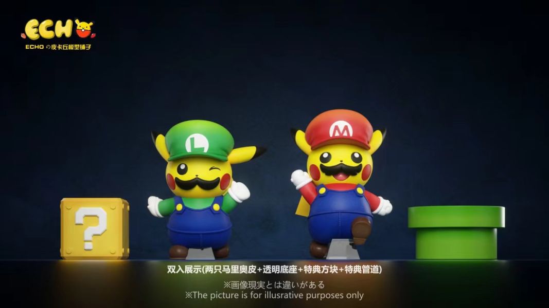 【售罄展示追加請私訊客服@toystationtw】寶可夢 超級馬力歐皮卡丘 X ECHO studio 玩驛丨Toy station, GK雕像預購, GK雕像代購, GK雕像現貨, GK雕像修復, 咒術, 咒術迴戰, SCC玩具屋, 玩具給庫, NBA, 瘋公仔, 訂製雕像,模型,伯公仔,gk,玩驛,火影,夜風本舖,海賊,死神,航海王,獵人,阿拉蕾,七大罪,七龍珠,寶可夢,神奇寶貝,哥吉拉,宮崎駿,迪士尼,灌籃高手,鬼滅之刃,一拳超人,蠟筆小新,咒術,鏈鋸人,進擊的巨人,乙骨,我英