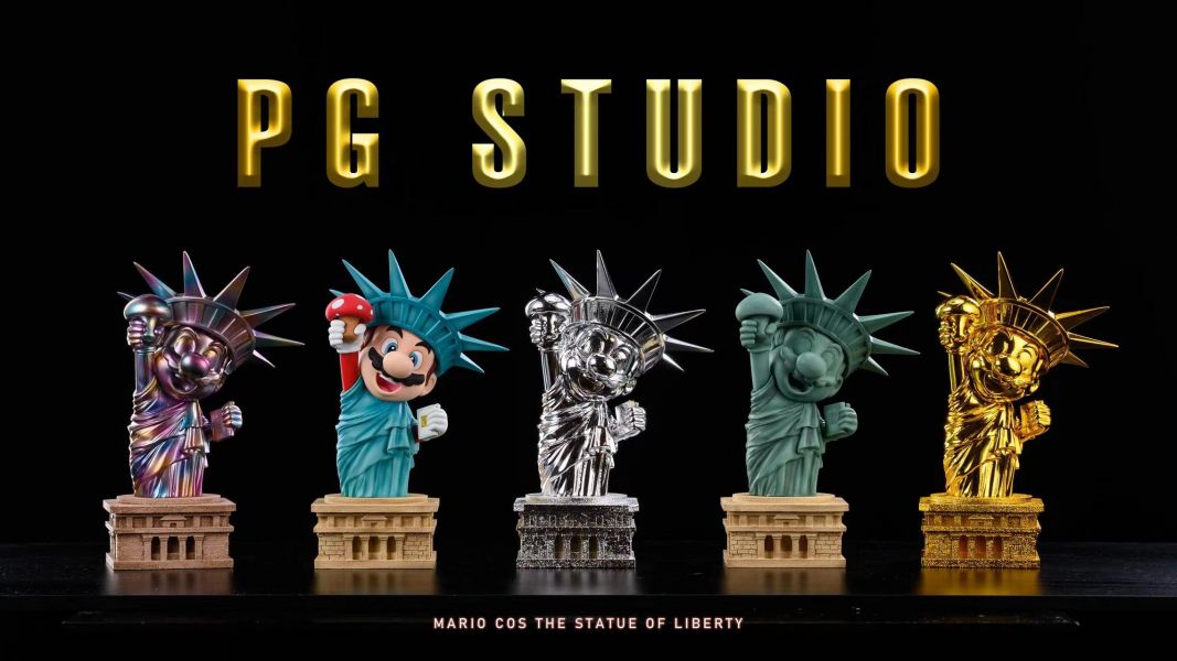 【售罄展示追加請私訊客服@toystationtw】任天堂 自由女神馬里奧 X PG studio 玩驛丨Toy station, GK雕像預購, GK雕像代購, GK雕像現貨, GK雕像修復, 咒術, 咒術迴戰, SCC玩具屋, 玩具給庫, 希模型, 瘋公仔, 訂製雕像,模型,伯公仔,gk,玩驛,火影,夜風本舖,海賊,死神,航海王,獵人,阿拉蕾,七大罪,七龍珠,寶可夢,神奇寶貝,哥吉拉,宮崎駿,迪士尼,灌籃高手,鬼滅之日刃,一拳超人,蠟筆小新,咒術,鏈鋸人,進擊的巨人,乙骨,我英