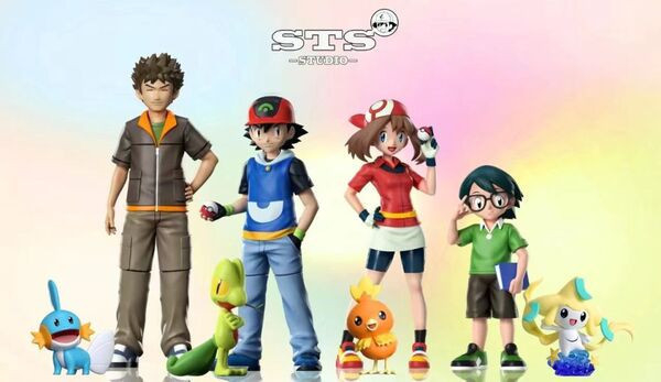 【售罄展示追加請私訊客服@toystationtw】寶可夢 人物系列 寶可夢AG主角團 小智+木守宮 & 小遙+火稚雞 & 小勝+基拉祈 & 小剛+水躍魚 X STS 玩驛丨Toy station, GK雕像預購, GK雕像代購, GK雕像現貨, GK雕像修復, 購物網站, 自媒體選物店, SCC玩具屋, 玩具給庫, 希模型, 瘋公仔, 訂製雕像,模型,伯公仔,gk,玩驛,火影,夜風本舖,海賊,死神,航海王,獵人,阿拉蕾,七大罪,七龍珠,寶可夢,神奇寶貝,哥吉拉,宮崎駿,迪士尼,灌籃高手,鬼滅之日刃,一拳超人,蠟筆小新,咒術,鏈鋸人,進擊的巨人,妖精尾巴,我的英