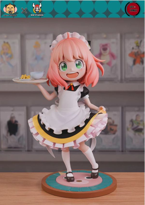 【售罄展示追加請私訊客服@toystationtw】間諜家家酒 阿尼亞系列第一彈  女仆阿尼亞 X AOA ＆ZOR-Studios 玩驛丨Toy station, GK雕像預購, GK雕像代購, GK雕像現貨, GK雕像修復, 咒術, 咒術迴戰, SCC玩具屋, 玩具給庫, NBA, 瘋公仔, 訂製雕像,模型,伯公仔,gk,玩驛,火影,夜風本舖,海賊,死神,航海王,獵人,阿拉蕾,七大罪,七龍珠,寶可夢,神奇寶貝,哥吉拉,宮崎駿,迪士尼,灌籃高手,鬼滅之刃,一拳超人,蠟筆小新,咒術,鏈鋸人,進擊的巨人,乙骨,我英