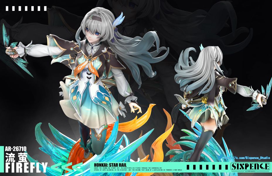 【售罄展示追加請私訊客服@toystationtw】崩壞星穹鐵道 流螢 X 六便士工作室 玩驛丨Toy station, GK雕像預購, GK雕像代購, GK雕像現貨, GK雕像修復, 咒術, 咒術迴戰, SCC玩具屋, 玩具給庫, NBA, 瘋公仔, 訂製雕像,模型,伯公仔,gk,玩驛,火影,夜風本舖,海賊,死神,航海王,獵人,阿拉蕾,七大罪,七龍珠,寶可夢,神奇寶貝,哥吉拉,宮崎駿,迪士尼,灌籃高手,鬼滅之刃,一拳超人,蠟筆小新,咒術,鏈鋸人,進擊的巨人,乙骨,我英