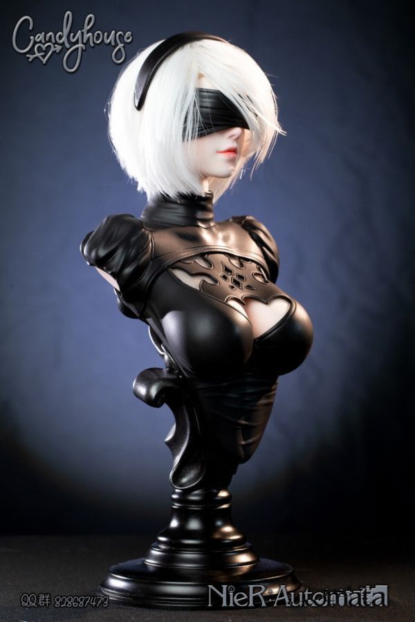 【售罄展示追加請私訊客服@toystationtw】尼爾：機械紀元 (可脫)  2B 寄葉二號B型 胸像 X CandyHouse 動漫,模型,玩具,gk,玩驛,火影,手辦,海賊,死神,航海王,獵人,阿拉蕾,七大罪,七龍珠,寶可夢,神奇寶貝,哥吉拉,宮崎駿,迪士尼,灌籃高手,鬼滅之日刃,一拳超人,蠟筆小新,咒術,鏈鋸人,進擊的巨人,妖精尾巴,我的英雄學院,我英,鋼鍊,鋼之煉金術師,新世紀福音戰士,EVA,間諜家家酒,Re0,漫威,dc,集美#hex#tsume#prime1#queen#tes#xm#野獸國#壽屋#數碼寶貝