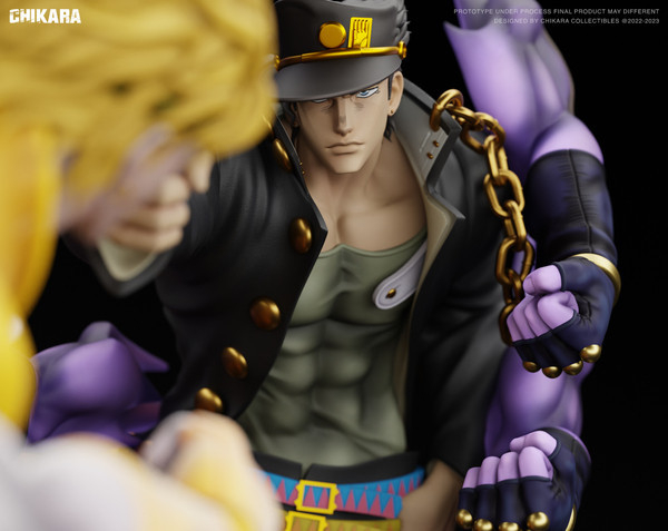 【售罄展示追加請私訊客服@toystationtw】JOJO的奇妙冒險 星塵鬥士宿敵之戰 空條承太郎 vs 迪奧·布蘭度 X CHIKARA力量 玩驛丨Toy station, GK雕像預購, GK雕像代購, GK雕像現貨, GK雕像修復, 購物網站, 自媒體選物店, SCC玩具屋, 玩具給庫, 希模型, 瘋公仔, 訂製雕像,模型,伯公仔,gk,玩驛,火影,夜風本舖,海賊,死神,航海王,獵人,EnterBay,七大罪,七龍珠,寶可夢,神奇寶貝,哥吉拉,宮崎駿,迪士尼,灌籃高手,鬼滅之日刃,一拳超人,蠟筆小新,咒術,鏈鋸人,進擊的巨人,妖精尾