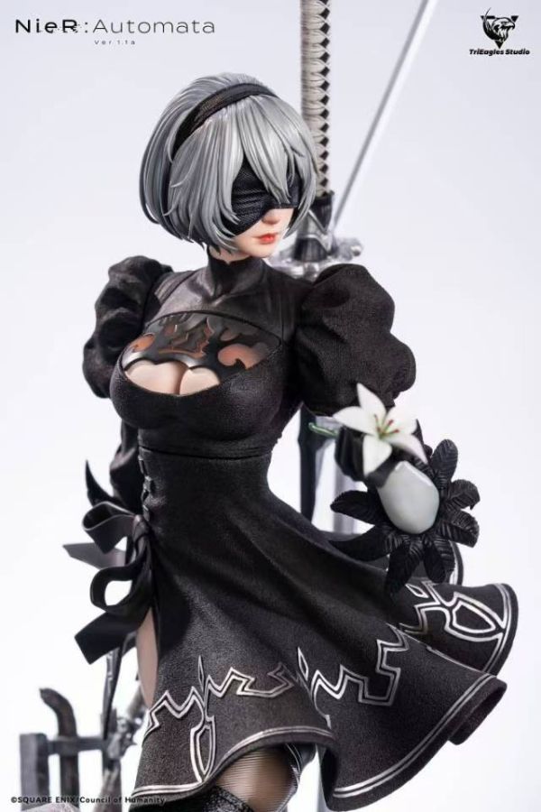 【售罄展示追加請私訊客服@toystationtw】尼爾自動人形 Ver1.1a雕像 2B 寄葉二號B型 X TriEagle(TES) 玩驛丨Toy station, GK雕像預購, GK雕像代購, GK雕像現貨, GK雕像修復, 咒術, 咒術迴戰, SCC玩具屋, 玩具給庫, NBA, 瘋公仔, 訂製雕像,模型,伯公仔,gk,玩驛,火影,夜風本舖,海賊,死神,航海王,獵人,阿拉蕾,七大罪,七龍珠,寶可夢,神奇寶貝,哥吉拉,宮崎駿,迪士尼,灌籃高手,鬼滅之刃,一拳超人,蠟筆小新,咒術,鏈鋸人,進擊的巨人,乙骨,我英