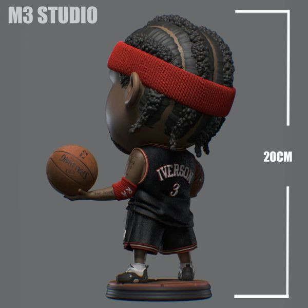 【售罄展示追加請私訊客服@toystationtw】NBA 第二號 Q版 戰神 艾倫·艾佛森 X M3工作室 動漫,模型,玩具,gk,玩驛,火影,手辦,海賊,死神,航海王,獵人,阿拉蕾,七大罪,七龍珠,寶可夢,神奇寶貝,哥吉拉,宮崎駿,迪士尼,灌籃高手,鬼滅之日刃,一拳超人,蠟筆小新,咒術,鏈鋸人,進擊的巨人,妖精尾巴,我的英雄學院,我英,鋼鍊,鋼之煉金術師,新世紀福音戰士,EVA,間諜家家酒,Re0,漫威,dc,集美#hex#tsume#prime1#queen#tes#xm#野獸國#壽屋#數碼寶貝