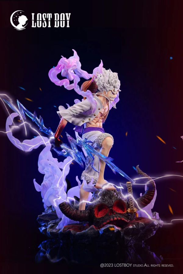 【售罄展示追加請私訊客服@toystationtw】海賊王 鬼島之戰系列首款作品 蒙奇·D·魯夫（五檔尼卡形態） X LOST-BOY 動漫,模型,玩具,gk,玩驛,火影,手辦,海賊,死神,航海王,獵人,阿拉蕾,七大罪,七龍珠,寶可夢,神奇寶貝,哥吉拉,宮崎駿,迪士尼,灌籃高手,鬼滅之日刃,一拳超人,蠟筆小新,咒術,鏈鋸人,進擊的巨人,妖精尾巴,我的英雄學院,我英,鋼鍊,鋼之煉金術師,新世紀福音戰士,EVA,間諜家家酒,Re0,漫威,dc,集美#hex#tsume#prime1#queen#tes#xm#野獸國#壽屋#數碼寶貝