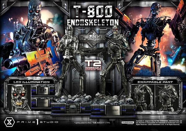 【售罄展示追加請私訊客服@toystationtw】魔鬼終結者2：審判日 (三版本) 終結者T-800 X Prime 1 Studio (P1S) 正版授權 動漫,模型,玩具,gk,玩驛,火影,手辦,海賊,死神,航海王,獵人,阿拉蕾,七大罪,七龍珠,寶可夢,神奇寶貝,哥吉拉,宮崎駿,迪士尼,灌籃高手,鬼滅之日刃,一拳超人,蠟筆小新,咒術,鏈鋸人,進擊的巨人,妖精尾巴,我的英雄學院,我英,鋼鍊,鋼之煉金術師,新世紀福音戰士,EVA,間諜家家酒,Re0,漫威,dc,集美#hex#tsume#prime1#queen#tes#xm#野獸國#壽屋#數碼寶貝