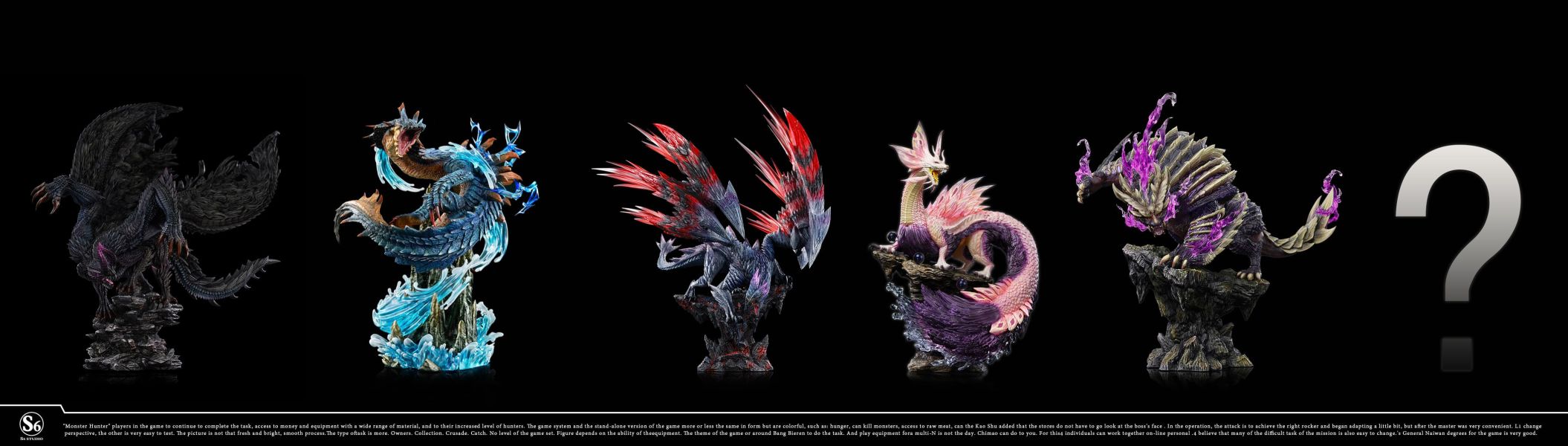 【售罄展示追加請私訊客服@toystationtw】魔物獵人 共鳴系列 怨虎龍 X S6工作室 玩驛丨Toy station, GK雕像預購, GK雕像代購, GK雕像現貨, GK雕像修復, 咒術, 咒術迴戰, SCC玩具屋, 玩具給庫, NBA, 瘋公仔, 訂製雕像,模型,伯公仔,gk,玩驛,火影,夜風本舖,海賊,死神,航海王,獵人,阿拉蕾,七大罪,七龍珠,寶可夢,神奇寶貝,哥吉拉,宮崎駿,迪士尼,灌籃高手,鬼滅之刃,一拳超人,蠟筆小新,咒術,鏈鋸人,進擊的巨人,乙骨,我英