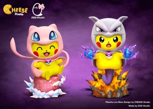 【售罄展示追加請私訊客服@toystationtw】寶可夢 皮卡丘變裝系列 夢幻變皮 X EGG&奶酪工作室 #動漫#模型#玩具#gk#玩驛#火影#手辦#海賊#死神#航海王#獵人#阿拉蕾#七大罪#七龍珠#寶可夢#神奇寶貝#哥吉拉#宮崎駿#迪士尼#灌籃高手#鬼滅之日刃#一拳超人#蠟筆小新#咒術#鏈鋸人#進擊的巨人#妖精尾巴#我的英雄學院#我英#鋼鍊#鋼之煉金術師#新世紀福音戰士#EVA#間諜家家酒#Re0#漫威#dc#集美#hex#tsume#prime1#queen#tes#xm#野獸國#壽屋#數碼寶貝
