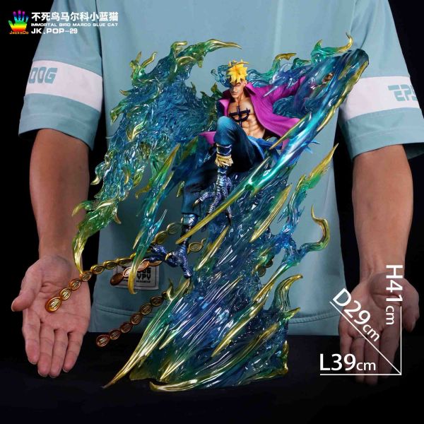 【售罄展示追加請私訊客服@toystationtw】海賊王 小藍貓GK雕像 不死鳥 馬爾科 X JacksDo 動漫,模型,玩具,gk,玩驛,火影,手辦,海賊,死神,航海王,獵人,阿拉蕾,七大罪,七龍珠,寶可夢,神奇寶貝,哥吉拉,宮崎駿,迪士尼,灌籃高手,鬼滅之日刃,一拳超人,蠟筆小新,咒術,鏈鋸人,進擊的巨人,妖精尾巴,我的英雄學院,我英,鋼鍊,鋼之煉金術師,新世紀福音戰士,EVA,間諜家家酒,Re0,漫威,dc,集美#hex#tsume#prime1#queen#tes#xm#野獸國#壽屋#數碼寶貝