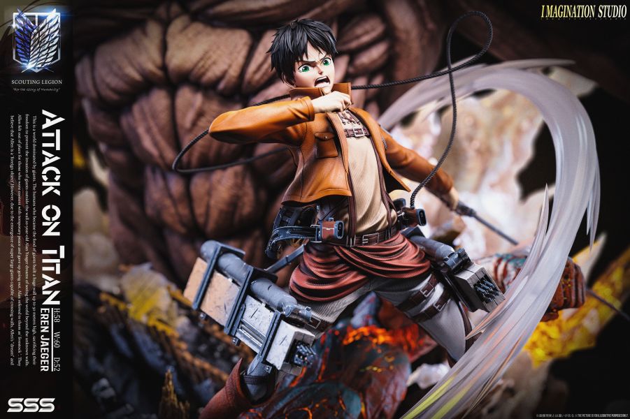 【預購】進擊的巨人 雙版本 艾連雕像 X Imagination(YY) 玩驛丨Toy station, GK雕像預購, GK雕像代購, GK雕像現貨, GK雕像修復, 咒術, 咒術迴戰, SCC玩具屋, 玩具給庫, NBA, 瘋公仔, 訂製雕像,模型,伯公仔,gk,玩驛,火影,夜風本舖,海賊,死神,航海王,獵人,阿拉蕾,七大罪,七龍珠,寶可夢,神奇寶貝,哥吉拉,宮崎駿,迪士尼,灌籃高手,鬼滅之刃,一拳超人,蠟筆小新,咒術,鏈鋸人,進擊的巨人,乙骨,我英