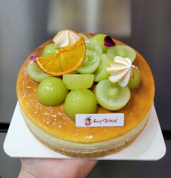 綠葡萄重乳酪（矮6吋） 彌月禮盒/喜餅/送禮盒/手工餅乾