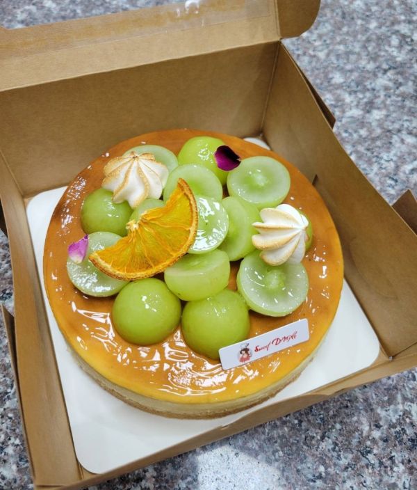 綠葡萄重乳酪（矮6吋） 彌月禮盒/喜餅/送禮盒/手工餅乾