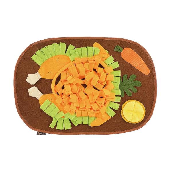 嗅聞墊-火雞盛宴 狗狗嗅聞墊,慢食墊,狗狗舒壓, 釋放壓力,狗狗益智玩具,嗅聞遊戲,嗅聞玩具,藏食墊,可機洗,混合布料,消耗體力