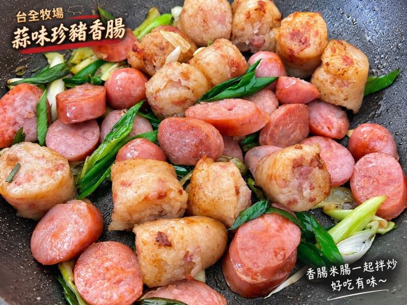 【台全牧場-蒜味珍豬香腸】 
