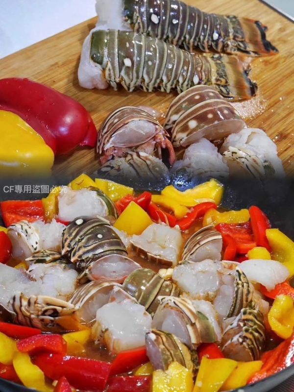 【野生捕撈-頂級貝里斯龍蝦身6/7 盎司】 