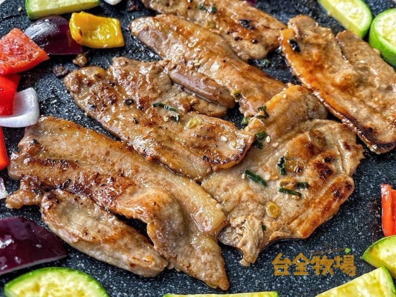 【台全牧場-調味豬五花燒烤片】 