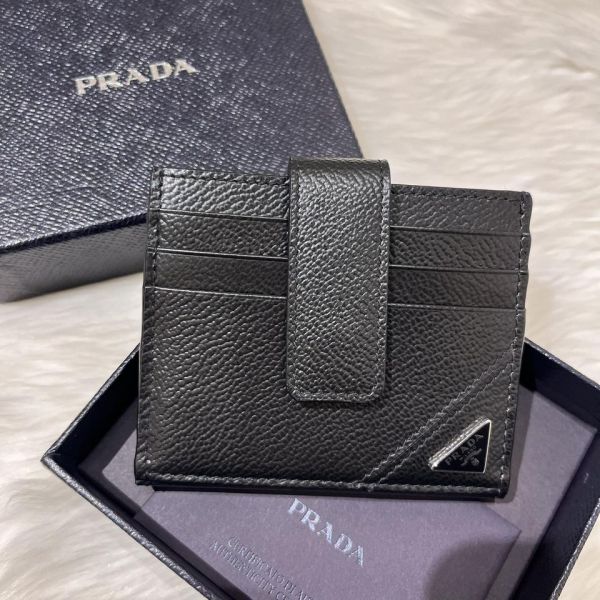 PRADA 經典LOGO卡片皮夾 