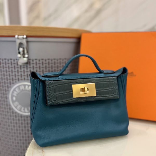 HERMÈS 24/24 MINI TOUCH 金釦 