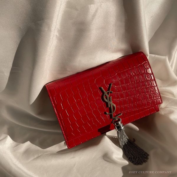 YSL KATE鱷魚壓紋WOC 