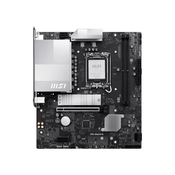 【MSI 微星】PRO B860M-B WIFI (M-ATX/1H1P/Realtek 5Gb/Wi-Fi 7+BT 5.4/2XDIMM/註冊四年保) 