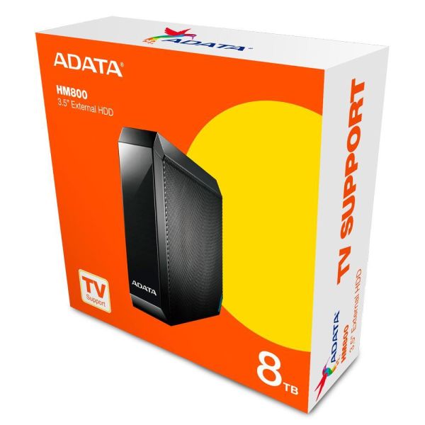 【ADATA 威剛】HM800 3.5吋外接硬碟 8TB HDD (支援電視錄影/Xbox one.PS4/加密/USB 3.2/3年保) 