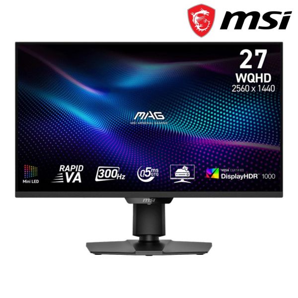 【MSI 微星】MAG 274QPF X30MV 電競螢幕 (DP/HDMI/Rapid VA/Mini-LED/2K/0.5ms) MSI,27吋,300HZ,4K,微星,平面螢幕,電競螢幕,螢幕