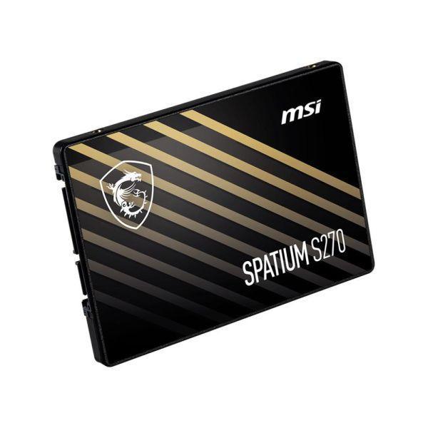 【MSI 微星】SPATIUM S270 480GB SSD硬碟(2.5吋/SATA/讀:500M/寫:450M/TLC/五年保) 