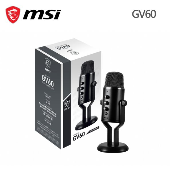 【MSI 微星】IMMERSE GV60 STREAMING MIC 串流麥克風 MSI,微星,麥克風,串流,串流麥克風