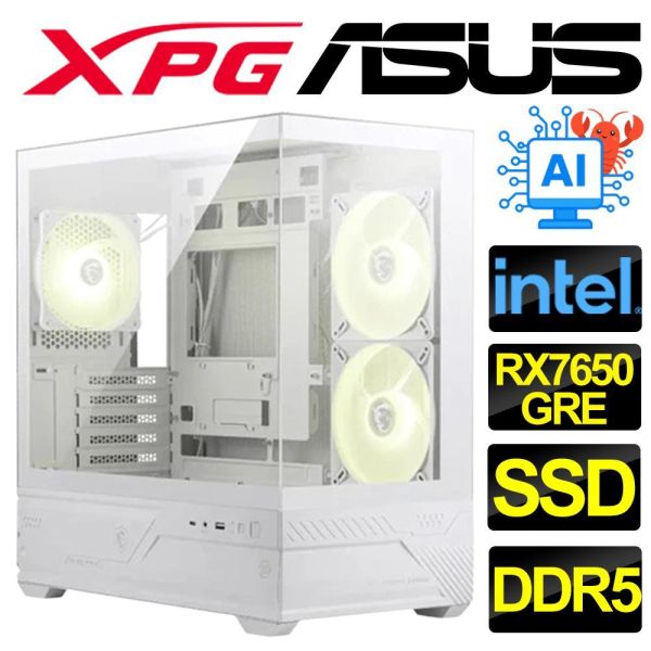 【ASUS 華碩】RX7650GRE {天倫} AI/海景房/電競/電玩/電腦/主機/人機迷網/魔物獵人(Intel U5 U7/B860/DDR5/SSD/M.2) RX7650GRE電腦主機,華碩海景房電競機,ASUS組裝電腦推薦,Intel U5電競主機,AI運算高效能電腦,魔物獵人順跑主機,B860主機板電腦,DDR5高效能桌機,AMD高CP值顯卡主機,ASUS DIY電腦套裝
