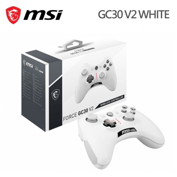 【MSI 微星】FORCE GC30 V2 WHITE 無線電競遊戲手把 MSI,微星,手把,電競遊戲,電競遊戲手把,遊戲手把