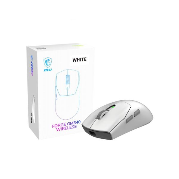 【MSI 微星】FORGE GM340 WIRELESS 微星超輕量三模無線電競滑鼠 (6段式DPI/82小時續航/對稱式設計) 