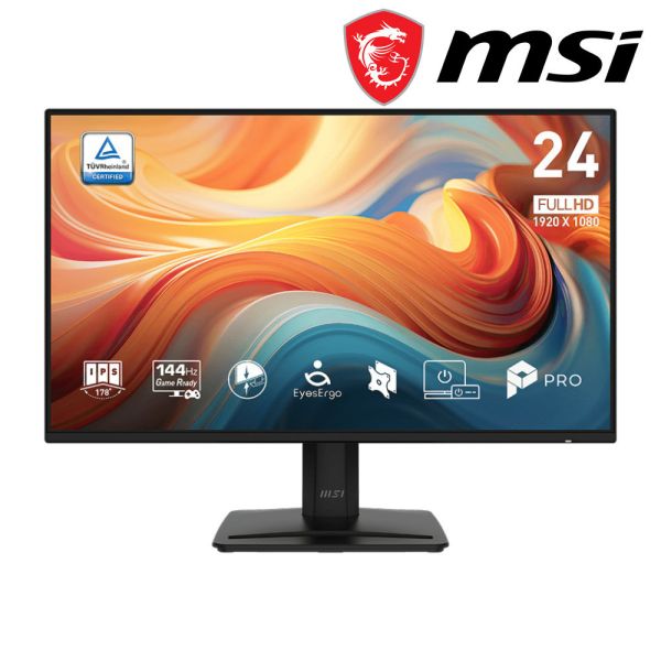 【MSI 微星】MP243 E14 液晶螢幕 (HDMI/DP/IPS/1ms/144Hz/TÜV護眼認證/防閃爍/低藍光/內建喇叭) MSI,24吋,144HZ,FHD,微星,曲面螢幕,文書螢幕,螢幕