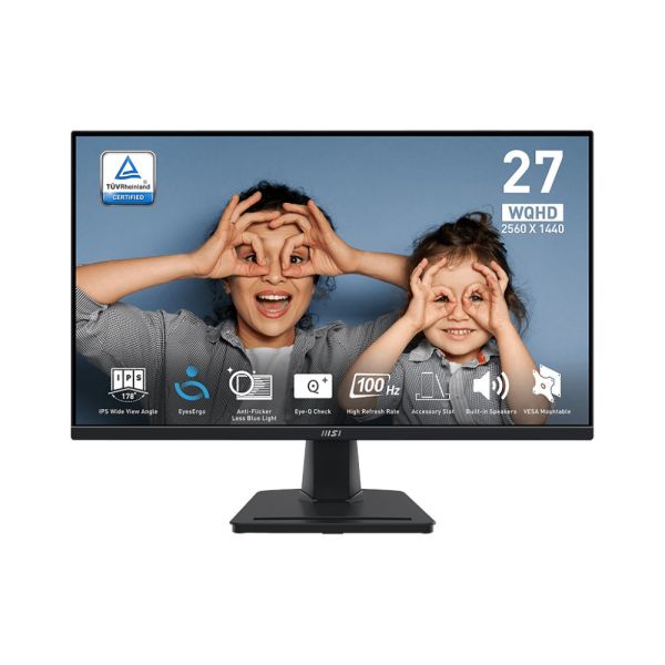 【MSI 微星】PRO MP275Q 美型螢幕(27型/2K/HDMI/IPS/喇叭) 27吋,螢幕,電腦螢幕,美型螢幕