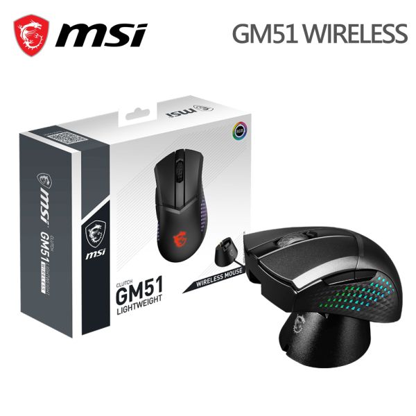 【MSI 微星】CLUTCH GM51 LIGHTWEIGHT WIRELESS 無線電競滑鼠 MSI,微星,無線,滑鼠,電競滑鼠