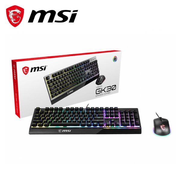 【MSI 微星】VIGOR GK30 COMBO電競鍵盤滑鼠組(GK30+GM11) MSI,微星,鍵盤,有線,電競鍵盤,滑鼠,電競滑鼠