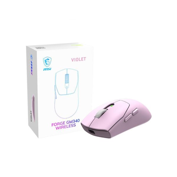 【MSI 微星】FORGE GM340 WIRELESS 微星超輕量三模無線電競滑鼠 (6段式DPI/82小時續航/對稱式設計) 
