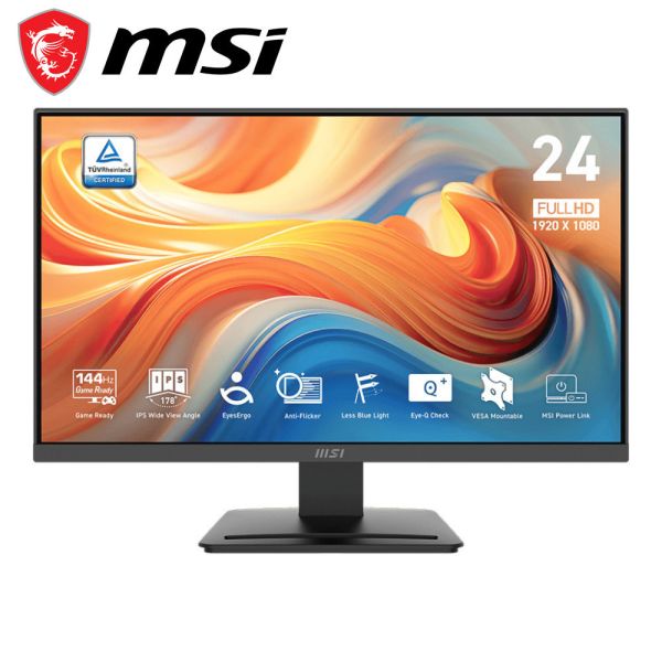 【MSI 微星】PRO MP243L E14 液晶螢幕 (HDMI/VGA/IPS/1ms/144Hz/低藍光/無喇叭/三年保固) MSI,24吋,140HZ,FHD,微星,平面螢幕,文書螢幕,螢幕