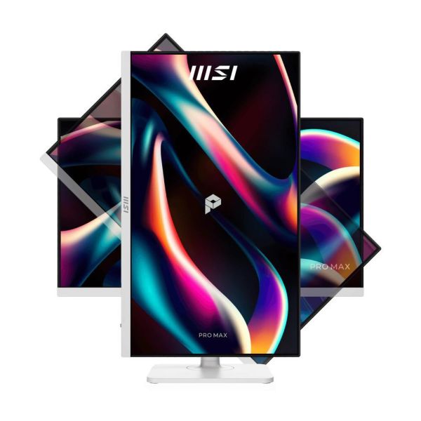 【MSI 微星】PRO MAX 271PHW E14 白色 液晶螢幕 (DP/HDMI/Type-C(65W)/IPS/FHD/144Hz/KVM 功能/可升降旋轉/防閃爍/低藍光/內建喇叭/三年保固) 微星,27吋,PRO MAX,144Hz,Type-C,KVM