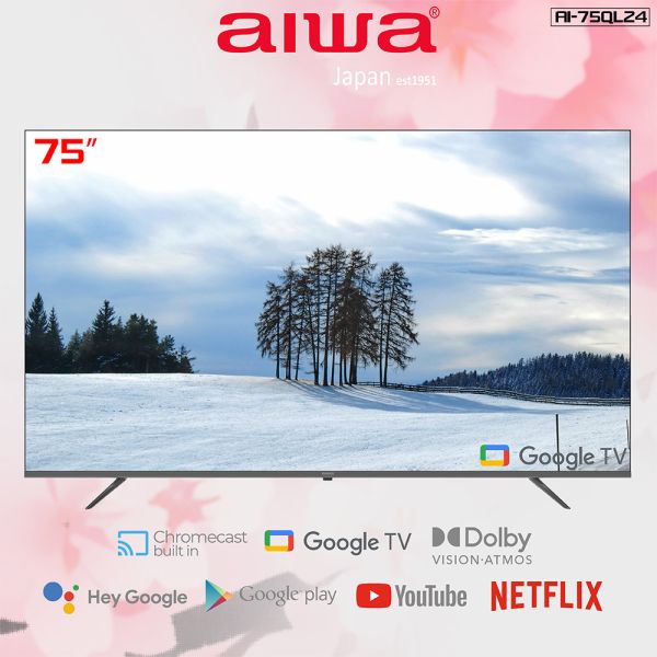 【Aiwa 日本愛華】75吋 4K QLED AI-75QL24 智慧型顯示器 75吋,螢幕,電視螢幕,智慧型顯示器,4K