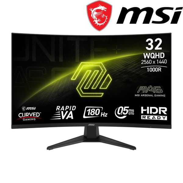 【MSI 微星】MAG 325CQF 曲面電競螢幕0.5ms/1000R/2K/180Hz/VA MSI,32吋,180HZ,2K,微星,曲面螢幕,電競螢幕,電玩螢幕